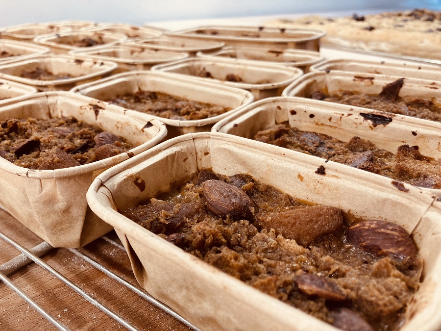 -lot de 2 Puddings épices, noisettes et raisins (130g)